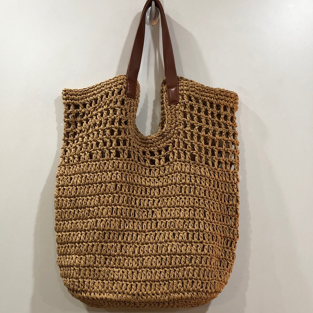 Banana Republic Straw Bag, Tan